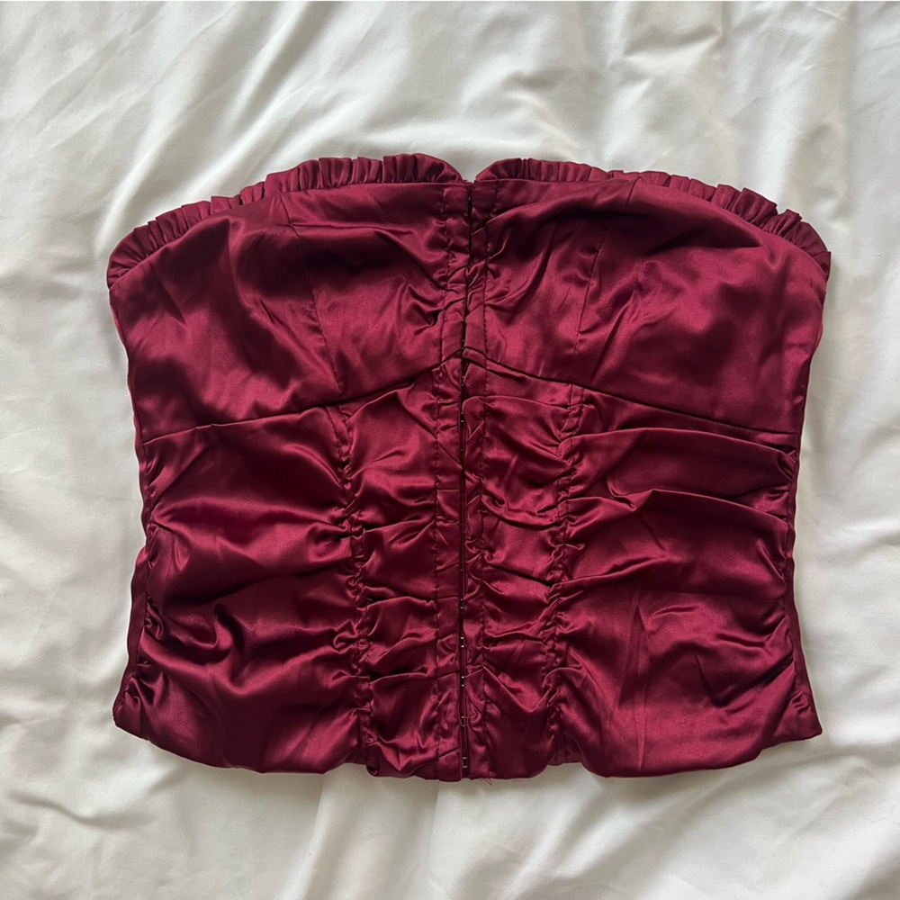 Superdown strapless corset top